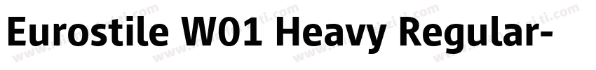 Eurostile W01 Heavy Regular字体转换